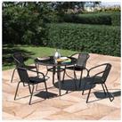 5Pcs Outdoor Garden Dining Table and Chairs Set