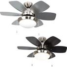 Spitfire Silver Ceiling Fan Light