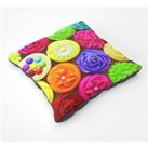 Bright Colourful Cupcakes Floor Cushion