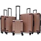 Hard Shell Cabin Suitcase Set 4 Wheel Luggage Travel Bag Set