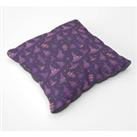 Witch Hats And Broomsticks Floor Cushion