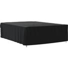Garden Furniture Cover Black 350x260x90cm 420D Oxford
