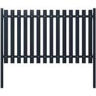 Fence Panel Anthracite 174.5x125 cm Powder-coated Steel