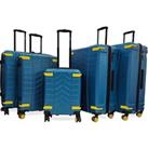 Hard Shell Cabin Suitcase Set 4 Wheel Luggage Travel Bag
