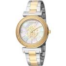 Mother of Pearl Stainless Steel Two Tone Quartz Diamond Watch
