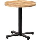 Bistro Table Round 70x75 cm Rough Mango Wood