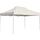 Professional Folding Party Tent Aluminium 4.5x3 m Cream