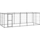 Outdoor Dog Kennel Steel with Roof 12.1 m