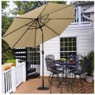 Patio Umbrella Large 3M Traditional Parasol with Round Base