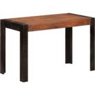 Dining Table Honey Brown 120x60x76 cm Solid Wood Mango