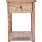Montese 1 Drawer Bedside Table Ring Handle
