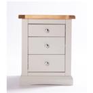 Loreo 3 Drawer Bedside Table
