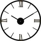 Interiors by Premier Round Black Metal Wall Clock