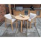 ROMA Bistro Set with Rope Lounge Dining Chairs