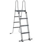122cm Swimming Pool Ladder A-Shaped Stainless Steel Above Ground Safety Ladder