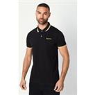 Active Tipped Polo Black
