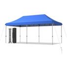 3 x 6m Folding Tent Canopy Adjustable Height Shelter Outdoor Wheeled Storage Bag