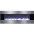 Wall Mounted Electric Fireplace with Multi-color Flames