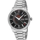 Guggenheim Automatic 316L Stainless Steel Black Dial, 316L Stainless Steel Satin and Polished Bracel