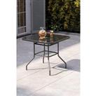 Square Foldable Steel Garden Dining Table