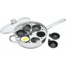 Stainless Steel Six Hole Egg Poacher 28cm (11), Gift Boxed