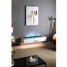 Electric 3D Water Steam Fireplace with Remote 7 Flame Colours