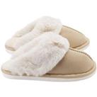 Soft Fluffy Cotton Lined Slippers Home Shoes