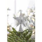 Wrought Iron Christmas Tree Topper Star Ornament Home Decor