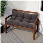 120cm Lx 80cm W Dark Grey Tufted Bench Seat Pad Rocking Chair Cushion