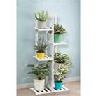 Rustic Wooden 5-Tiered Potted Plant Stand