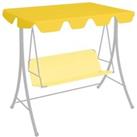 Replacement Canopy for Garden Swing Yellow 188/168x145/110 cm