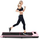 Under Desk Treadmill with Remote Control & LCD Display Installation Free(Pink)
