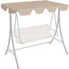 Replacement Canopy for Garden Swing Beige 188/168x145/110 cm