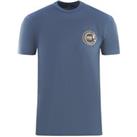 Circular Snake Logo Navy Blue T-Shirt