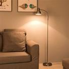 Adjustable Gooseneck Floor Lamp Bowl Shade Reading Light