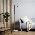 Talisman Industrial Copper And Black Floor Lamp With Solid Marble Base