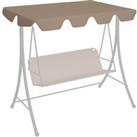 Replacement Canopy for Garden Swing Taupe 188/168x145/110 cm