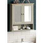 Bath Vida Priano 2 Door Mirrored Wall Cabinet With Shelf Storage Bathroom Furniture 580 x 560 x 130 