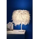 Modern Feather Bedside Table Lamp