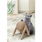 Wooden Cat Scratching Ball Kitten Scratcher Toy