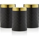 Gatsby Set of 3 Diamond Canisters