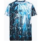 Blue Graffiti Drip T-Shirt