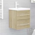 Sink Cabinet Sonoma Oak 41x38.5x48 cm Engineered Wood