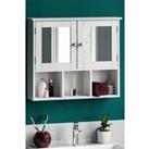 Bath Vida Priano 2 Door Mirrored Wall Cabinet With 3 Compartments Storage 500 x 600 x 140 mm