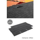 18Pcs Self-Adhesive Asphalt Shingles Bitumen Roofing