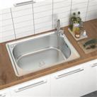 Single Bowl Stainless Washing Basin Sink for Kitchen
