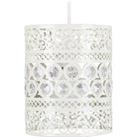 Moroccan Shabby Chic White Ceiling Pendant Shade