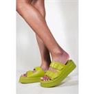 'Aniya' Chunky Plaited Sliders Sandals