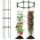 2-Pack Garden Tomato Trellis 143 cm Adjustable Plant Support & Tomato Cages