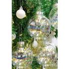 5 Pack Rainbow Glass Ornament Balls for Christmas Tree Decor